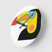 Toucan Runde Wanduhr (Winkel)