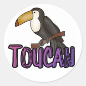 TOUCAN RUNDER AUFKLEBER (Vorderseite)