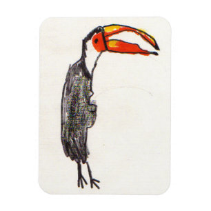 Toucan scherzt Kunst-Magneten Magnet