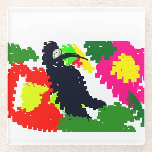 Toucan Summer Glasuntersetzer (Vorderseite)