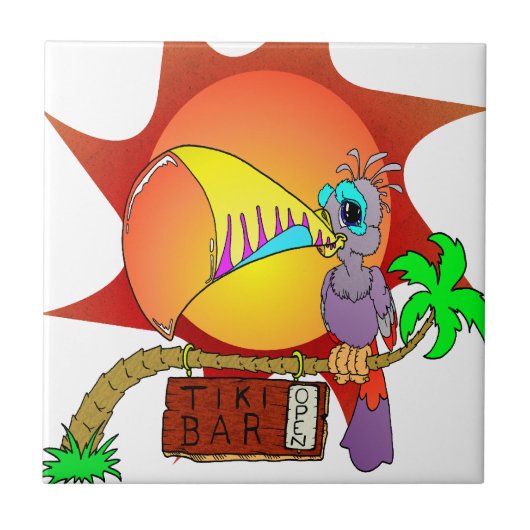 Toucan Sun Fliese (Vorderseite)