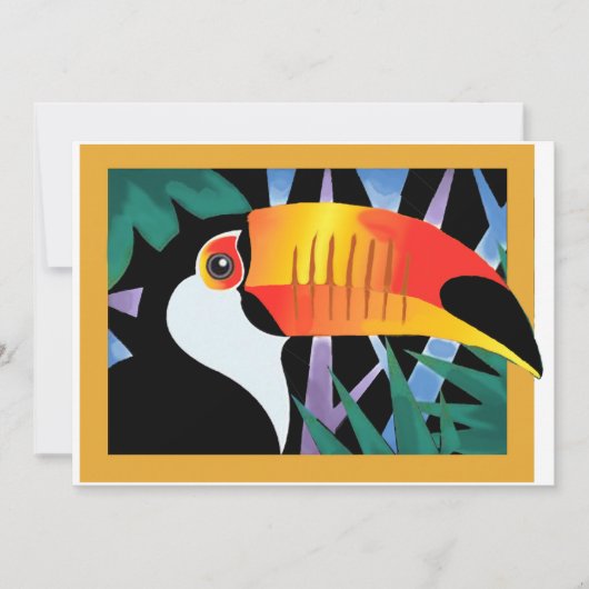 Toucan Tango Einladung (Vorderseite)