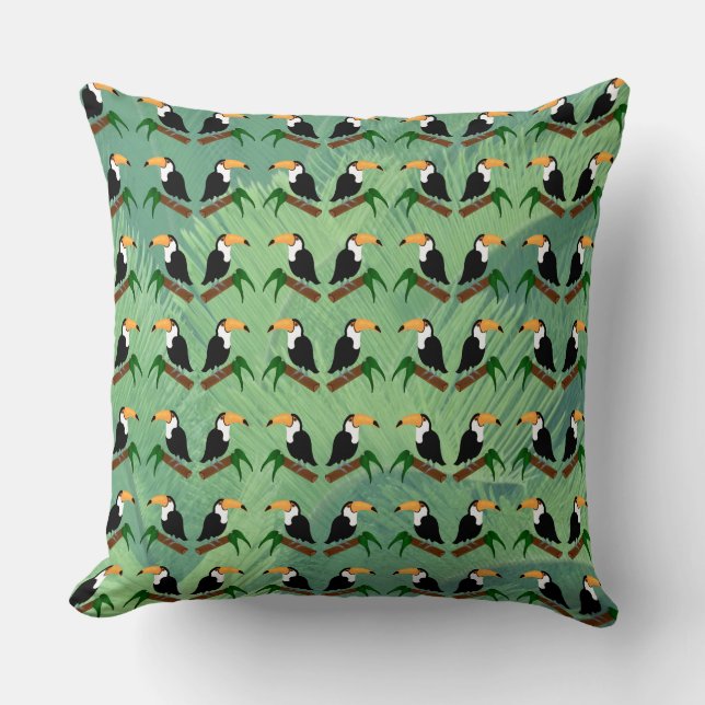 Toucan Throw Pillow Kissen (Vorderseite)