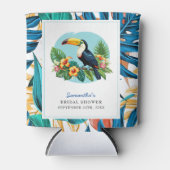 Toucan Tropenwald Summers Brautparty Dosenkühler (Vorderseite)