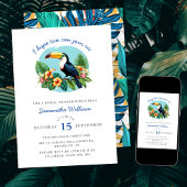 Toucan Tropenwald Summers Brautparty Einladung