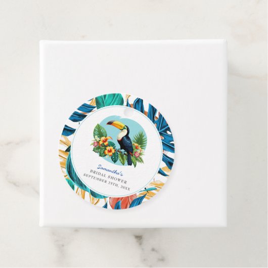 Toucan Tropenwald Summers Brautparty Geschenkanhänger (Beispiel)
