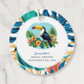Toucan Tropenwald Summers Brautparty Geschenkanhänger (Vorderseite)