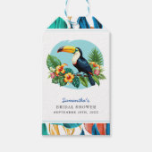 Toucan Tropenwald Summers Brautparty Geschenkanhänger (Vorderseite)
