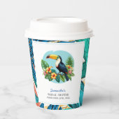 Toucan Tropenwald Summers Brautparty Pappbecher (Vorderseite)