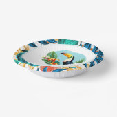 Toucan Tropenwald Summers Brautparty Pappteller (Gewinkelt)