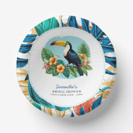 Toucan Tropenwald Summers Brautparty Pappteller