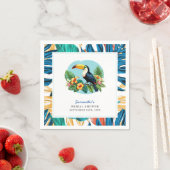 Toucan Tropenwald Summers Brautparty Serviette (Beispiel)