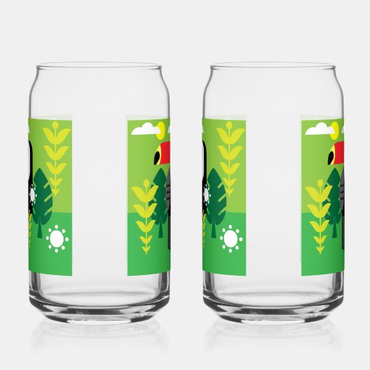 Toucan Tropical Bird Dosenglas (Rechts)