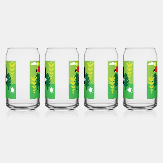 Toucan Tropical Bird Dosenglas (Links)