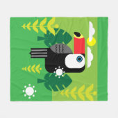 Toucan Tropical Bird Fleecedecke (Vorderseite (Horizontal))