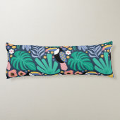 Toucan Tropical Bird Floral Kissen (Rückseite)