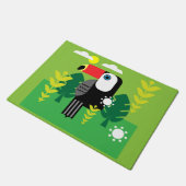 Toucan Tropical Bird Fußmatte (Schrägansicht)