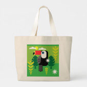 Toucan Tropical Bird Lovers Jumbo Stoffbeutel (Rückseite)