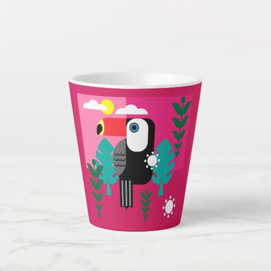 Toucan Tropical Bird Lovers Milchtasse (Vorderseite)