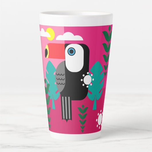 Toucan Tropical Bird Lovers Milchtasse (Vorderseite)
