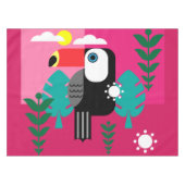 Toucan Tropical Bird Lovers Tischdecke (Vorderseite (Horizontal))