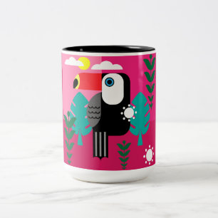 Toucan Tropical Bird Lovers Zweifarbige Tasse