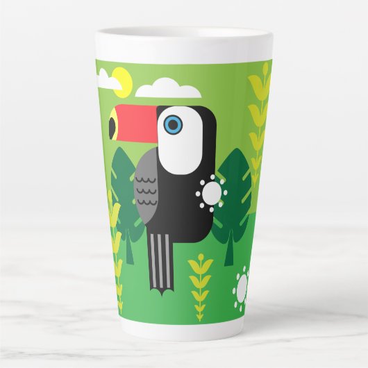 Toucan Tropical Bird Milchtasse (Vorderseite)
