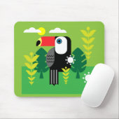 Toucan Tropical Bird Mousepad (Mit Mouse)