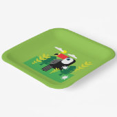 Toucan Tropical Bird Pappteller (Gewinkelt)