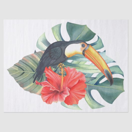 Toucan Tropical Bird Seidenpapier (Vorderseite)