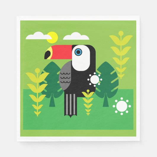 Toucan Tropical Bird Serviette (Vorderseite)
