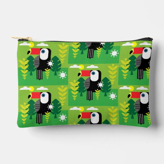 Toucan Tropical Bird Zubehörtasche (Vorderseite)