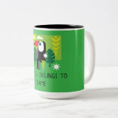 Toucan Tropical Bird Zweifarbige Tasse (VorderseiteRechts)
