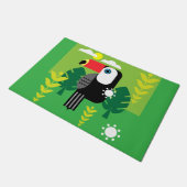 Toucan Tropical Birds Fußmatte (Schrägansicht)
