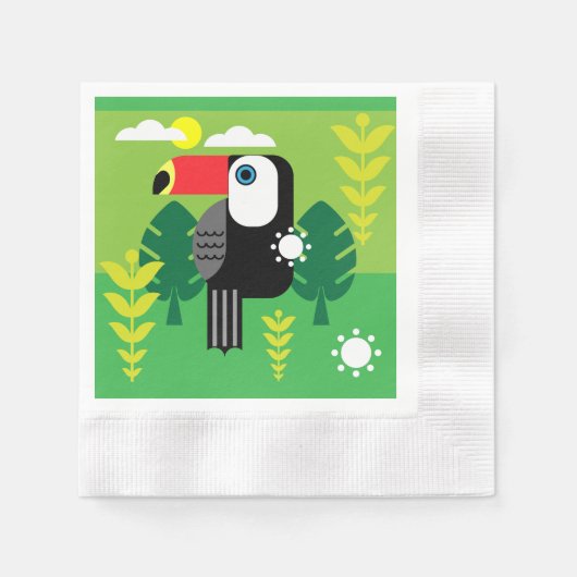 Toucan Tropical Birds Serviette (Vorderseite)