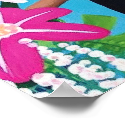 Toucan Tropical Blume Jungle Bird Wall Kunst Poster (Ecke)