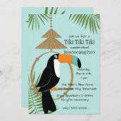 Toucan Tropical Einladung (Vorne/Hinten)