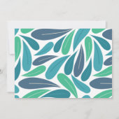 Toucan Tropical Leaf Modernes Foto Einladung (Rückseite)