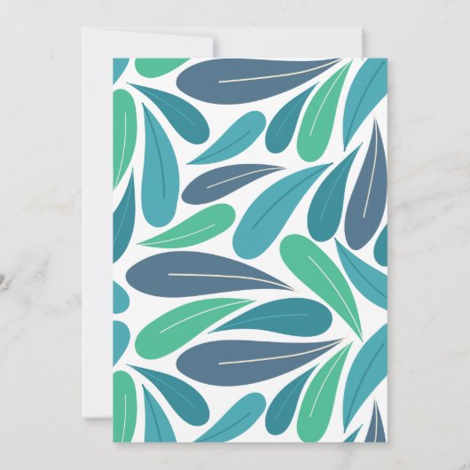 Toucan Tropical Leaf Virtual Baby Dusche Einladung (Rückseite)