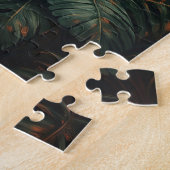 Toucan Tropical Pink Blume Malerei Puzzle (Seite)