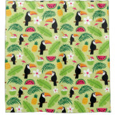 Toucan Tropical Summer Duschvorhang (Vorderseite)