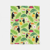Toucan Tropical Summer Fleecedecke (Vorderseite)