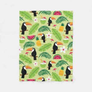 Toucan Tropical Summer Fleecedecke