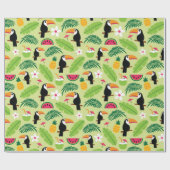 Toucan Tropical Summer Geschenkpapier (Flach)
