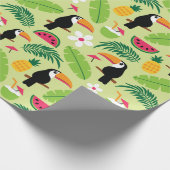 Toucan Tropical Summer Geschenkpapier (Ecke)