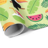 Toucan Tropical Summer Geschenkpapier (Rolleneckpunkt)