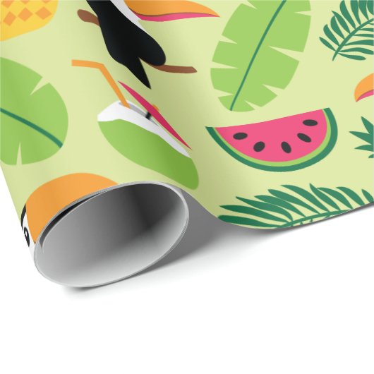 Toucan Tropical Summer Geschenkpapier (Rolleneckpunkt)