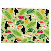 Toucan Tropical Summer Große Geschenktüte (Rückseite)