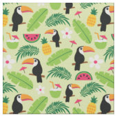 Toucan Tropical Summer Stoff (Nahaufnahme)
