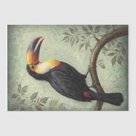 Toucan Tropical Touch - Decoupage - Seidenpapier (Vorderseite)